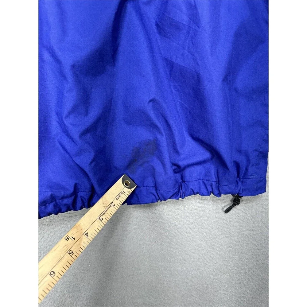 North Face Jacket Mens XL Blue Black Windbreaker Lined Retro Athleisure Gorpcore